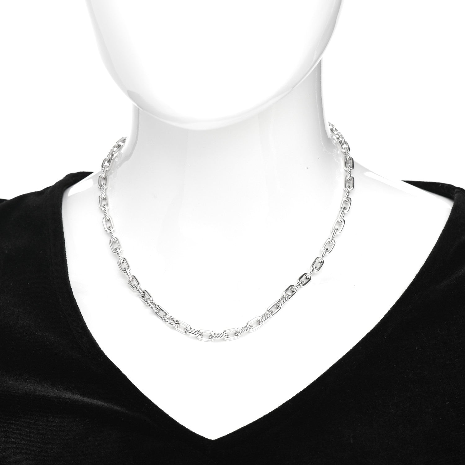 David Yurman Sterling Silver 5.5mm Madison Necklace 2 of 4