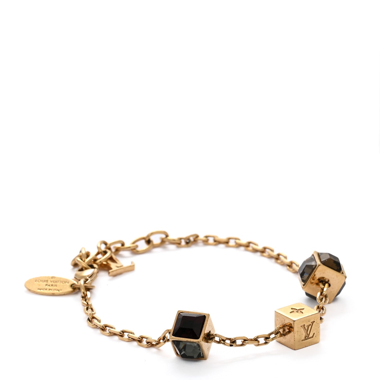 Louis Vuitton Swarovski Gamble Bracelet Gold 1 of 6
