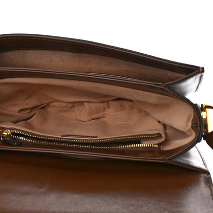 Gucci GG Supreme Monogram Horsebit 1955 Shoulder Bag Beige Brown Sugar 5 of 10