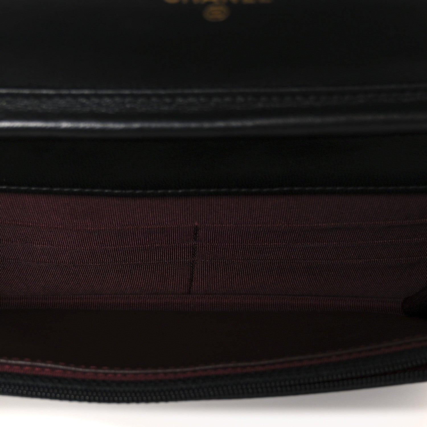 Chanel Lambskin Quilted Wallet On Chain WOC Black 5 of 12