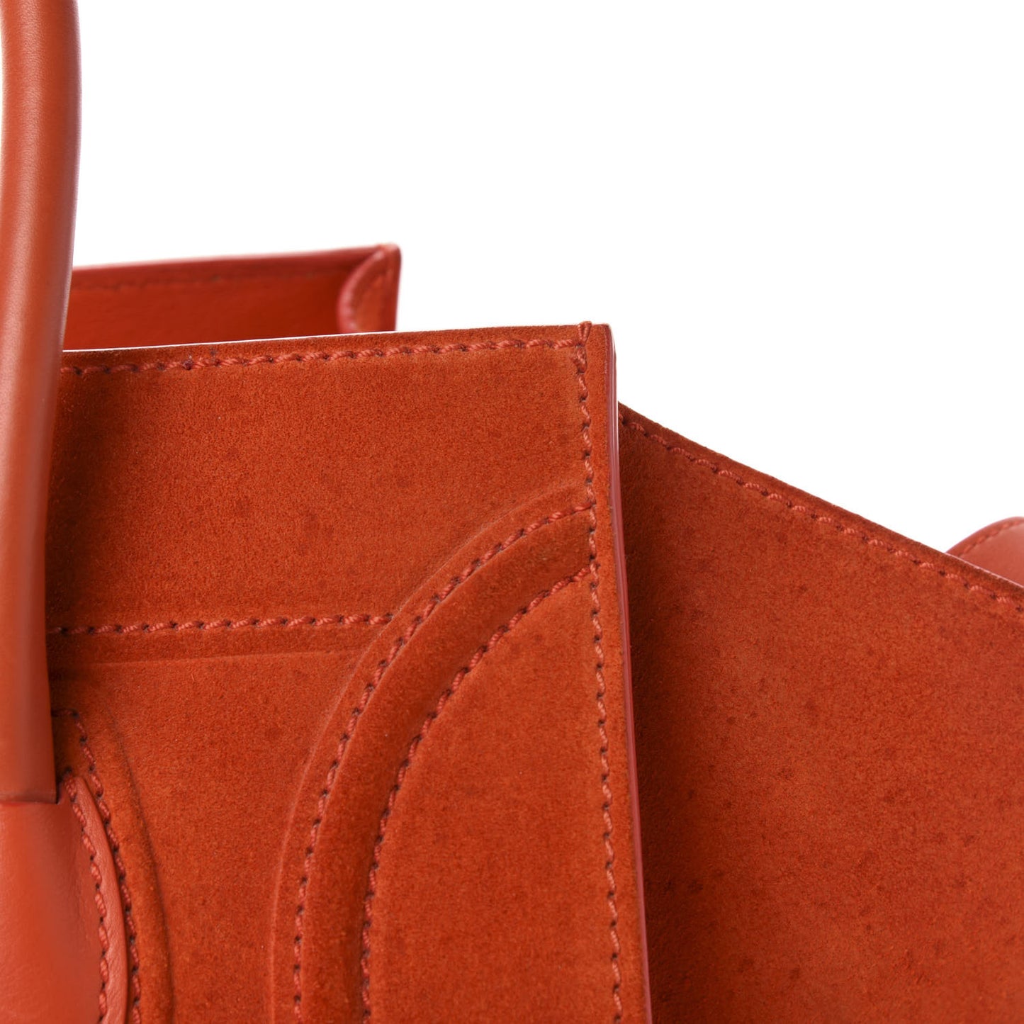 Suede Medium Phantom Luggage Bright Orange