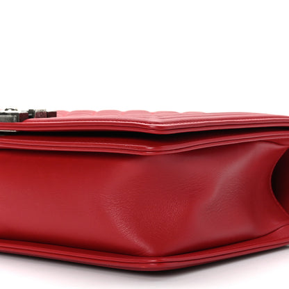 Chanel Calfskin Quilted New Medium Boy Flap Red 9 of 9