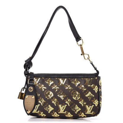 Louis Vuitton Monogram Sequins Eclipse Pochette Gold 1 of 8