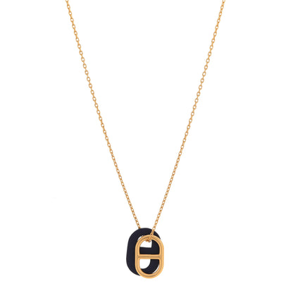 Hermes Swift O'Maillon Pendant Necklace Bleu Nuit 1 of 7