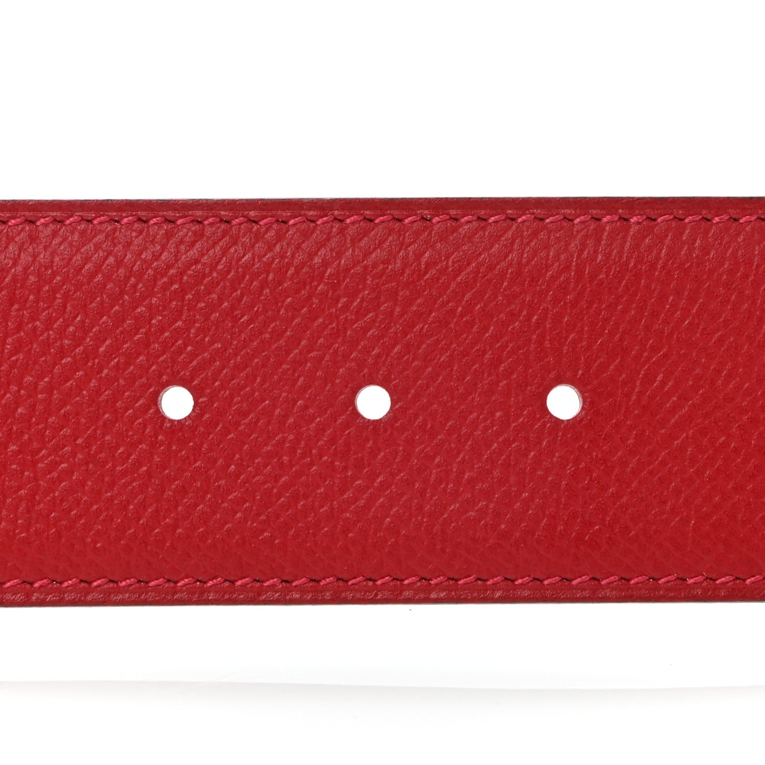 Hermes Epsom 42mm Constance H Belt 85 Rouge Casaque Rose Jaipur 5 of 9