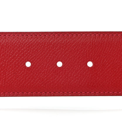 Hermes Epsom 42mm Constance H Belt 85 Rouge Casaque Rose Jaipur 5 of 9