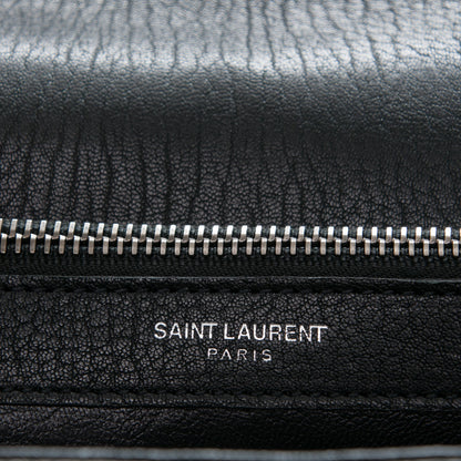 Saint Laurent Sheepskin Quilted Monogram Large College Satchel Black 8 of 11