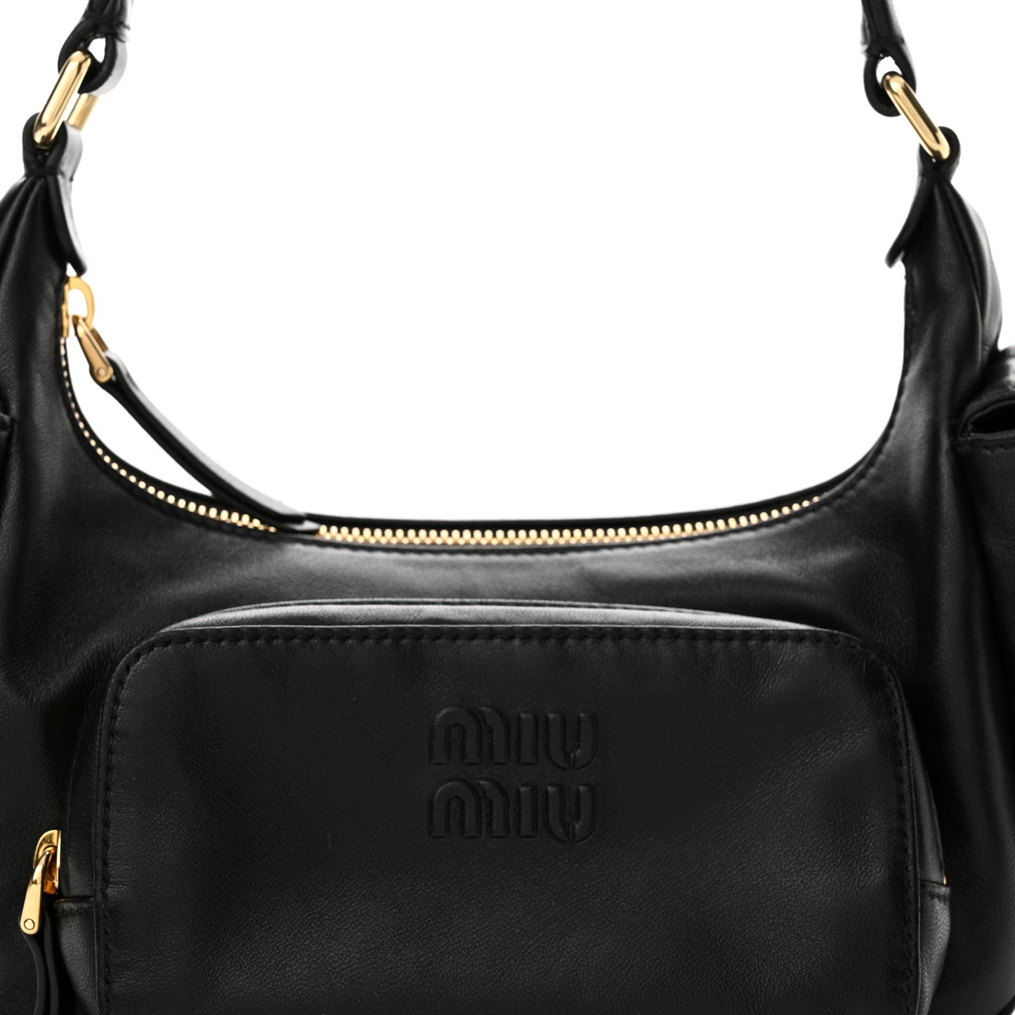 Nappa Multi Pocket Hobo Black
