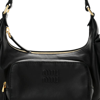 Miu Miu Nappa Multi Pocket Hobo Black 8 of 13