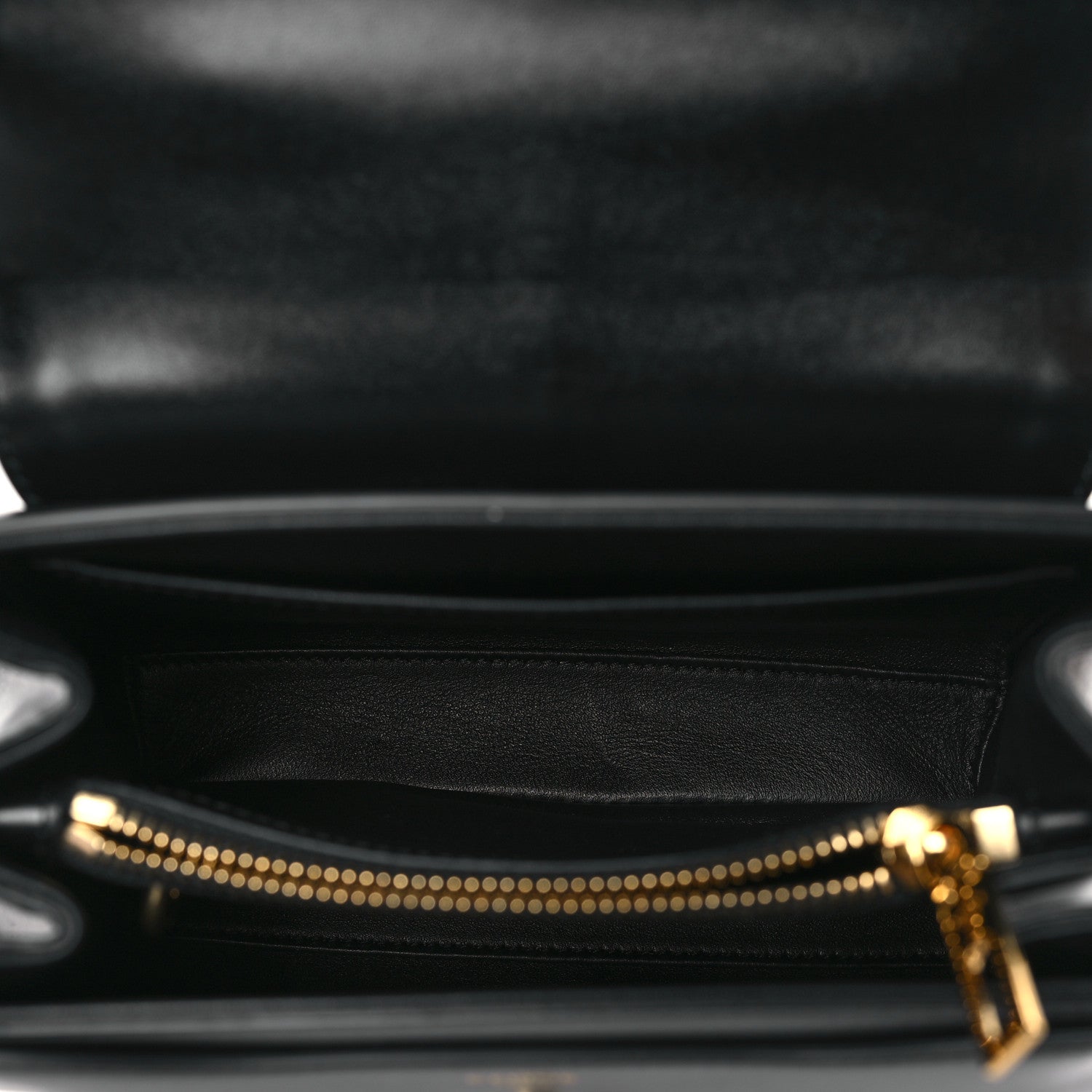 Celine Satinated Calfskin Mini 16 Top Handle Bag Black 5 of 8