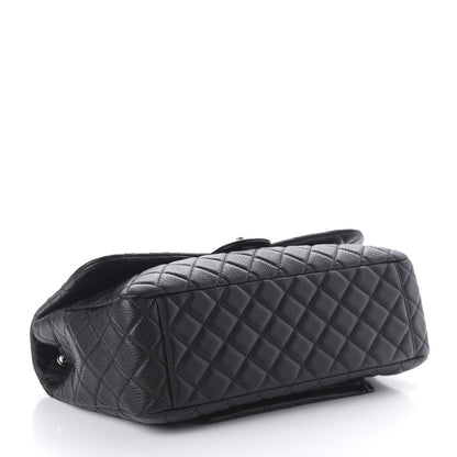 Chanel Calfskin Quilted XXL Travel Flap Bag Black 4 of 10