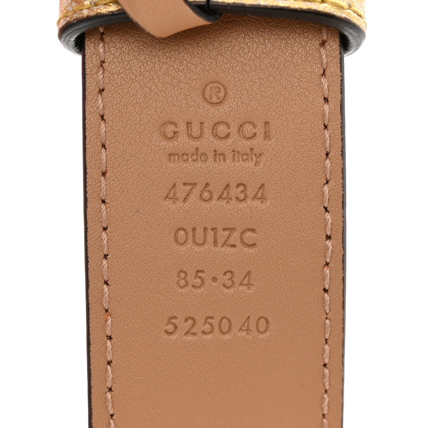 Metallic Nappa Matelasse Heart GG Marmont Belt Bag 85 34 Oro Vecchio Rosa