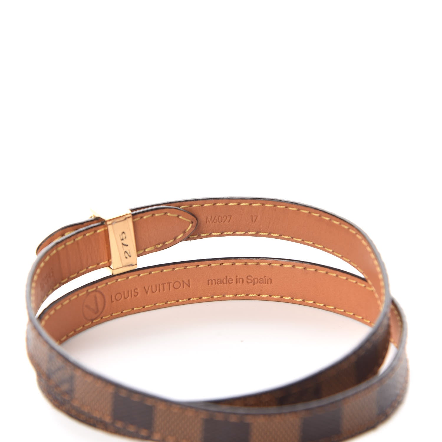 Louis Vuitton Damier Ebene Box It Bracelet 17 6 of 7