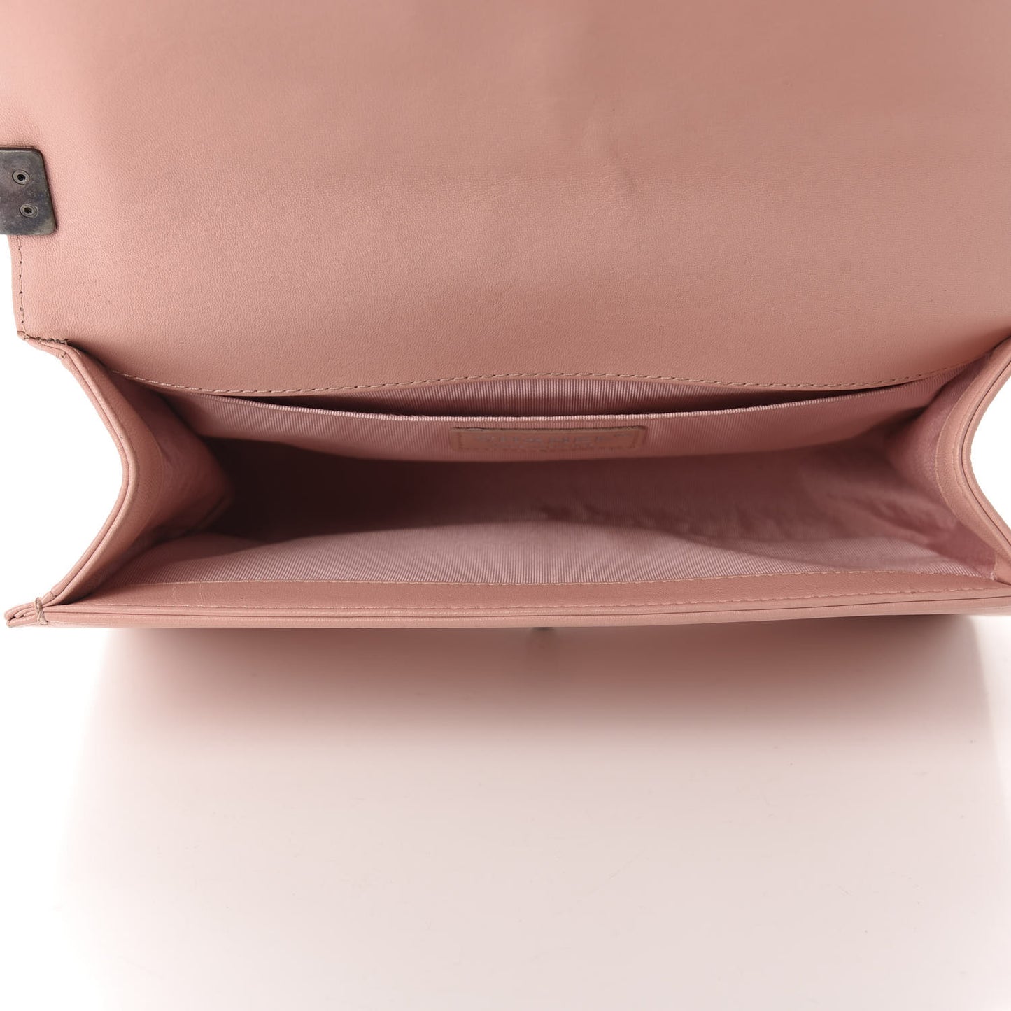 Lambskin Quilted Medium Boy Flap Light Pink