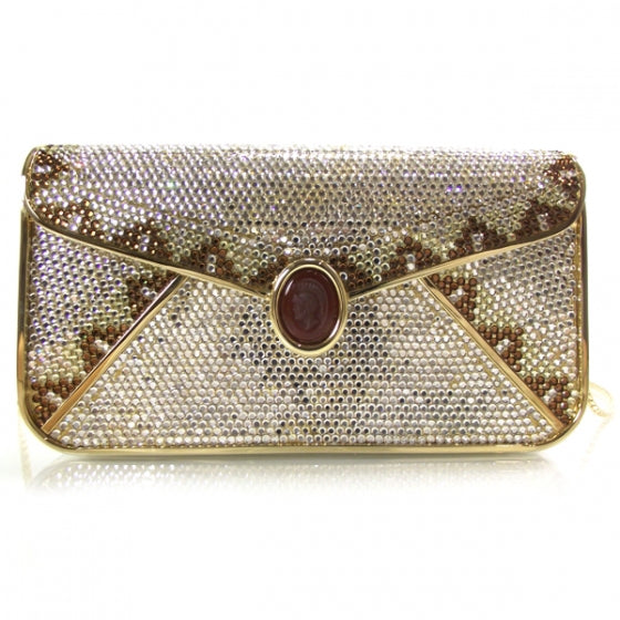 Swarovski Crystal Envelope Minaudiere Clutch