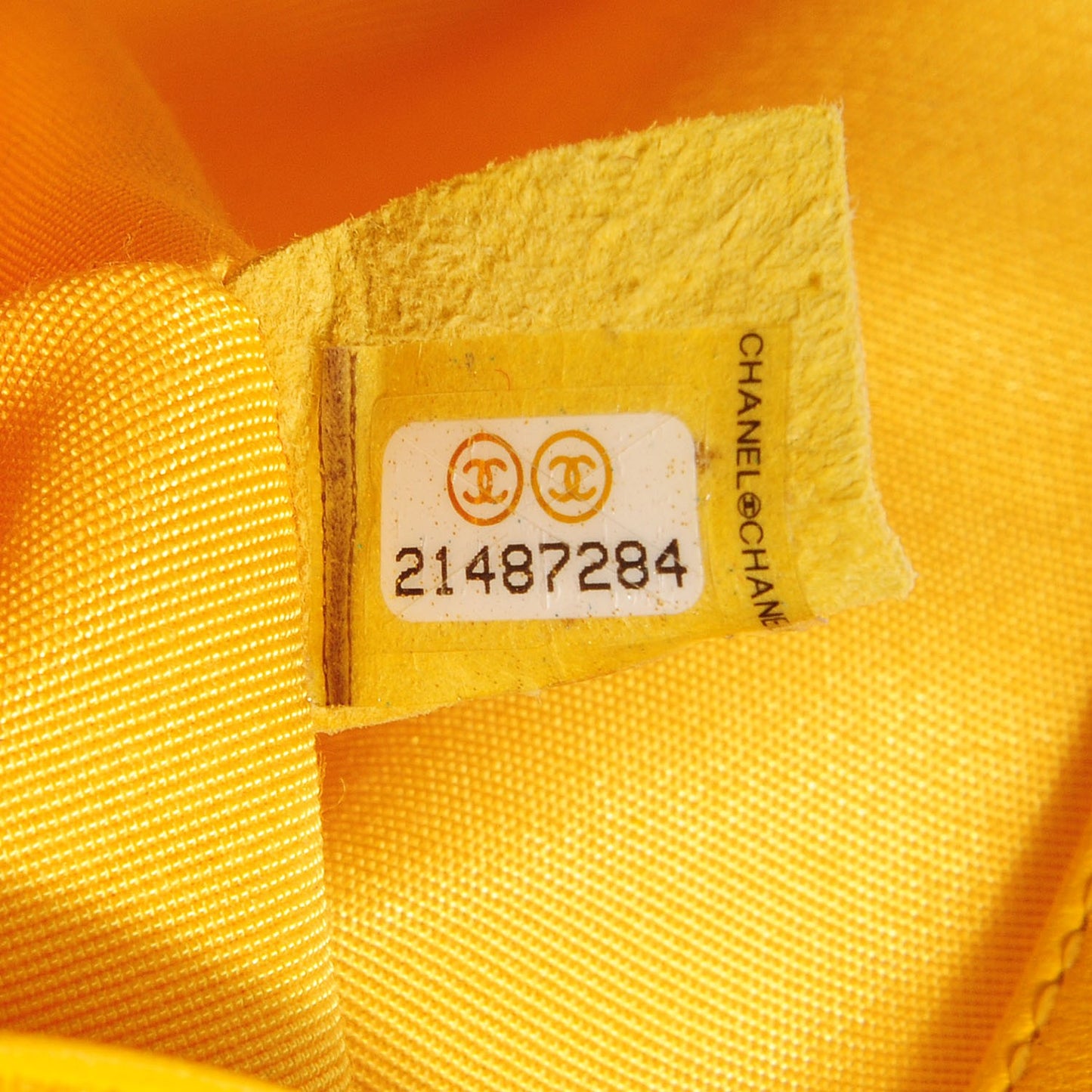 Velvet Quilted Medium Boy Flap Yellow