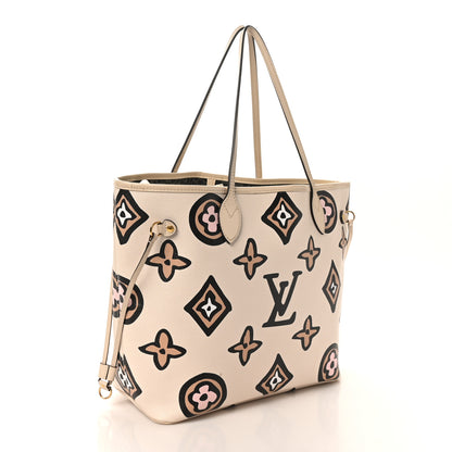 Louis Vuitton Monogram Giant Wild at Heart Neverfull MM Creme 3 of 9