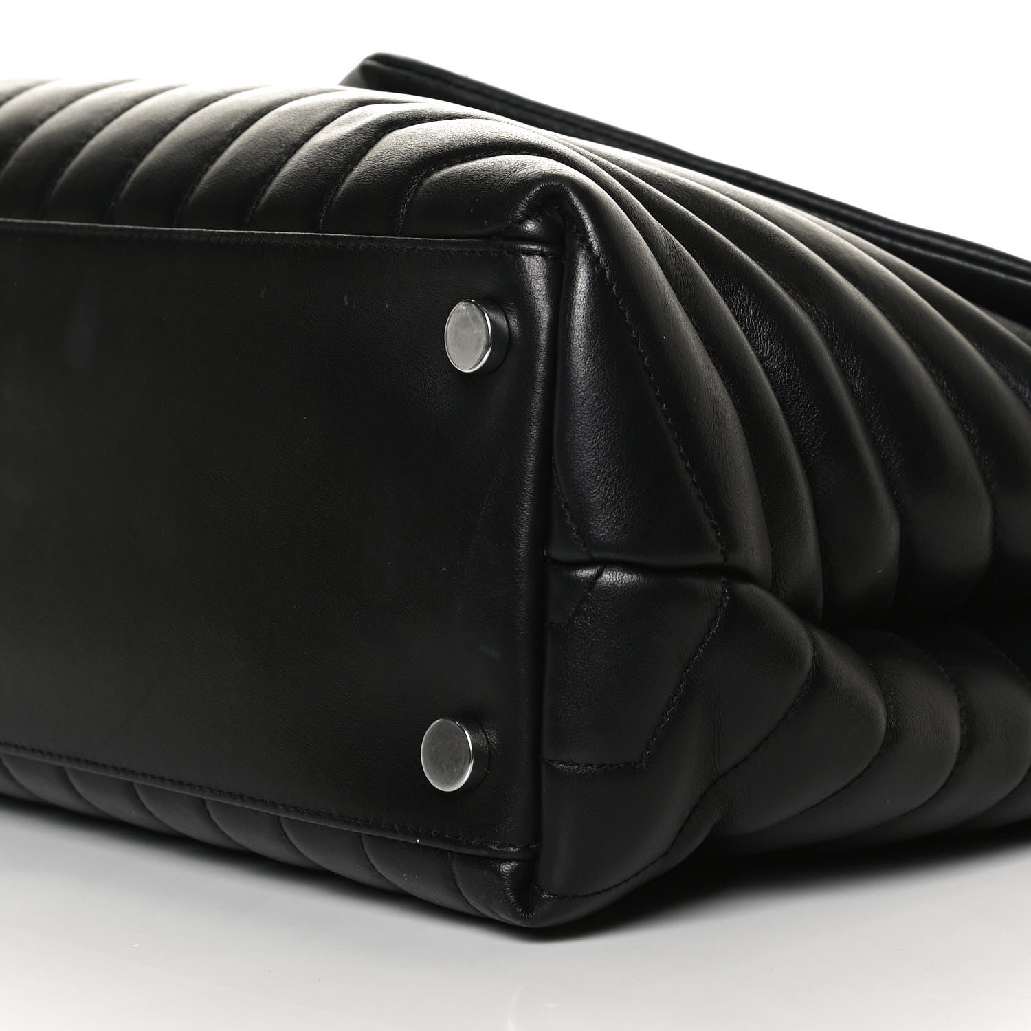 Saint Laurent Calfskin Y Quilted Monogram Large Loulou Chain Satchel Black 11 of 21