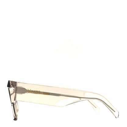 Celine Square Acetate Transparent Smoke Flat Sunglasses CL 400301 Transparent Smoke 3 of 7