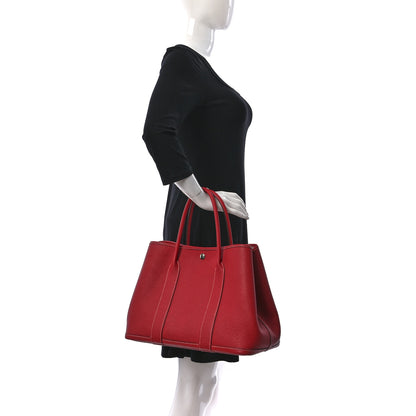 Hermes Negonda Garden Party 30 MM Rouge Casaque 2 of 9