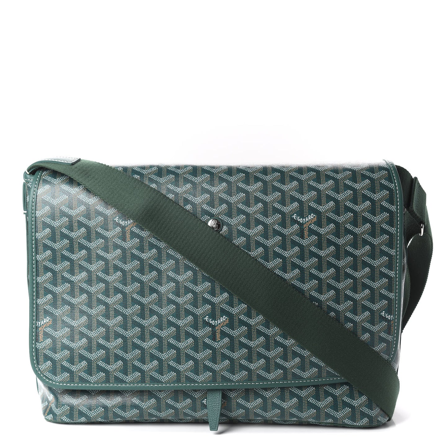 Goyardine Capetien Messenger Bag Green
