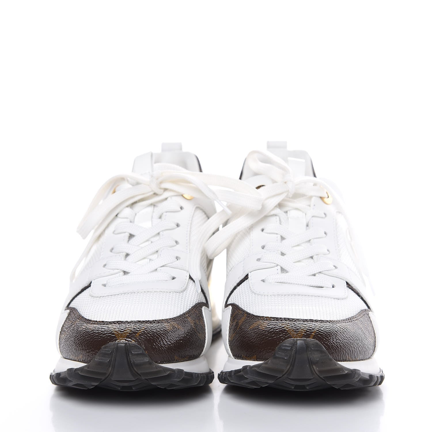 Louis Vuitton Calfskin Monogram Run Away Sneakers 36.5 White 2 of 8
