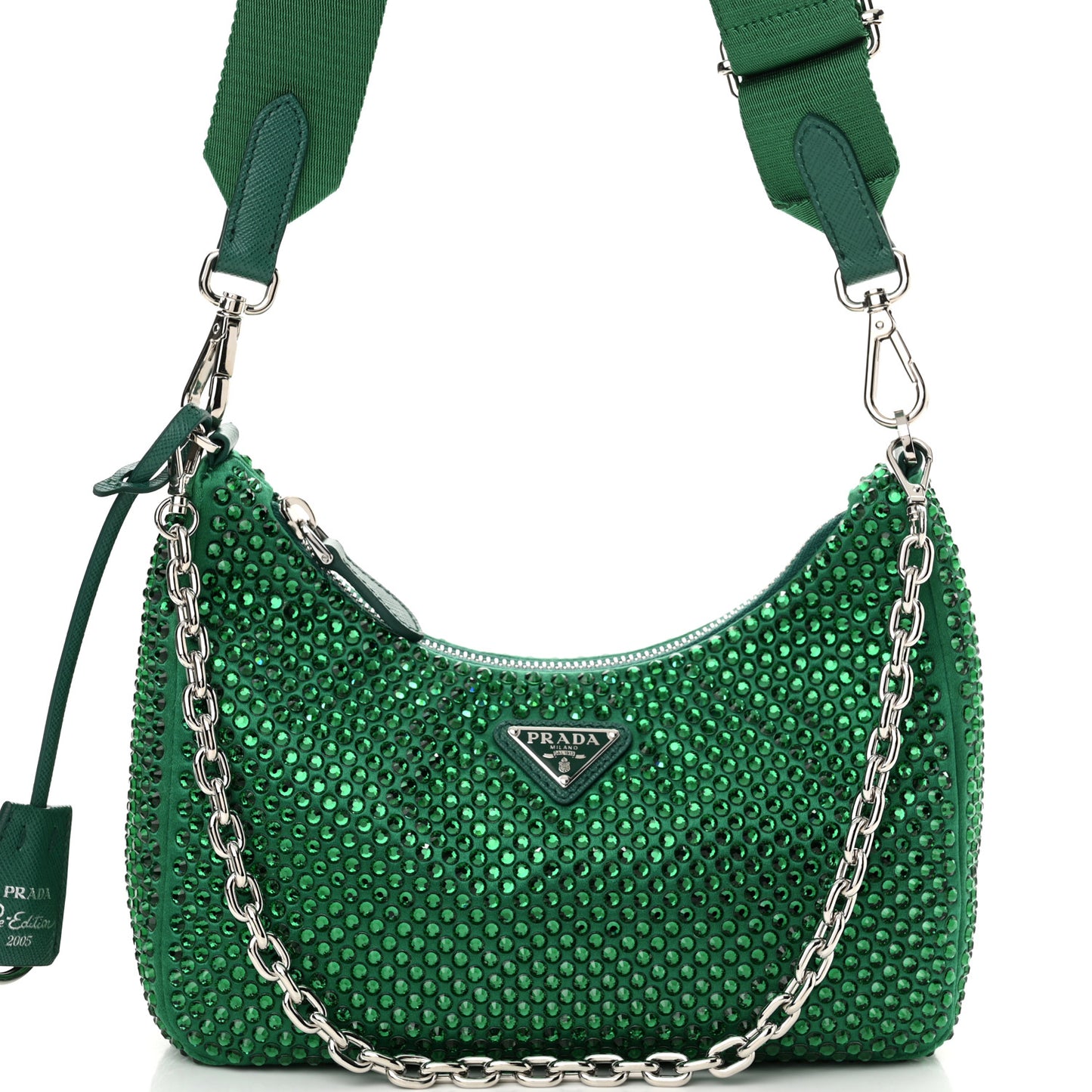 Satin Crystal Re-Edition 2005 Shoulder Bag Mango