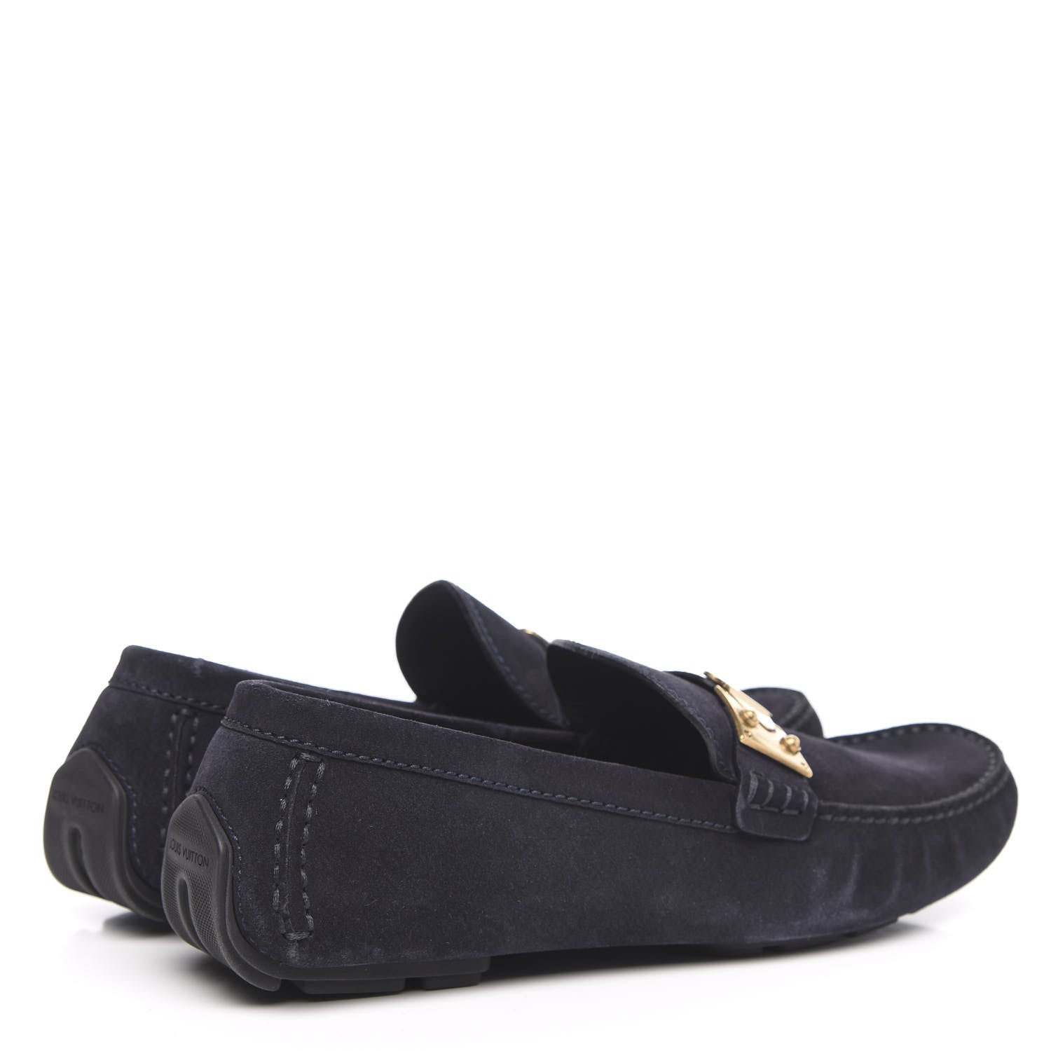 Louis Vuitton Suede Racetrack Moccasin Loafers 9.5 Marine 4 of 9