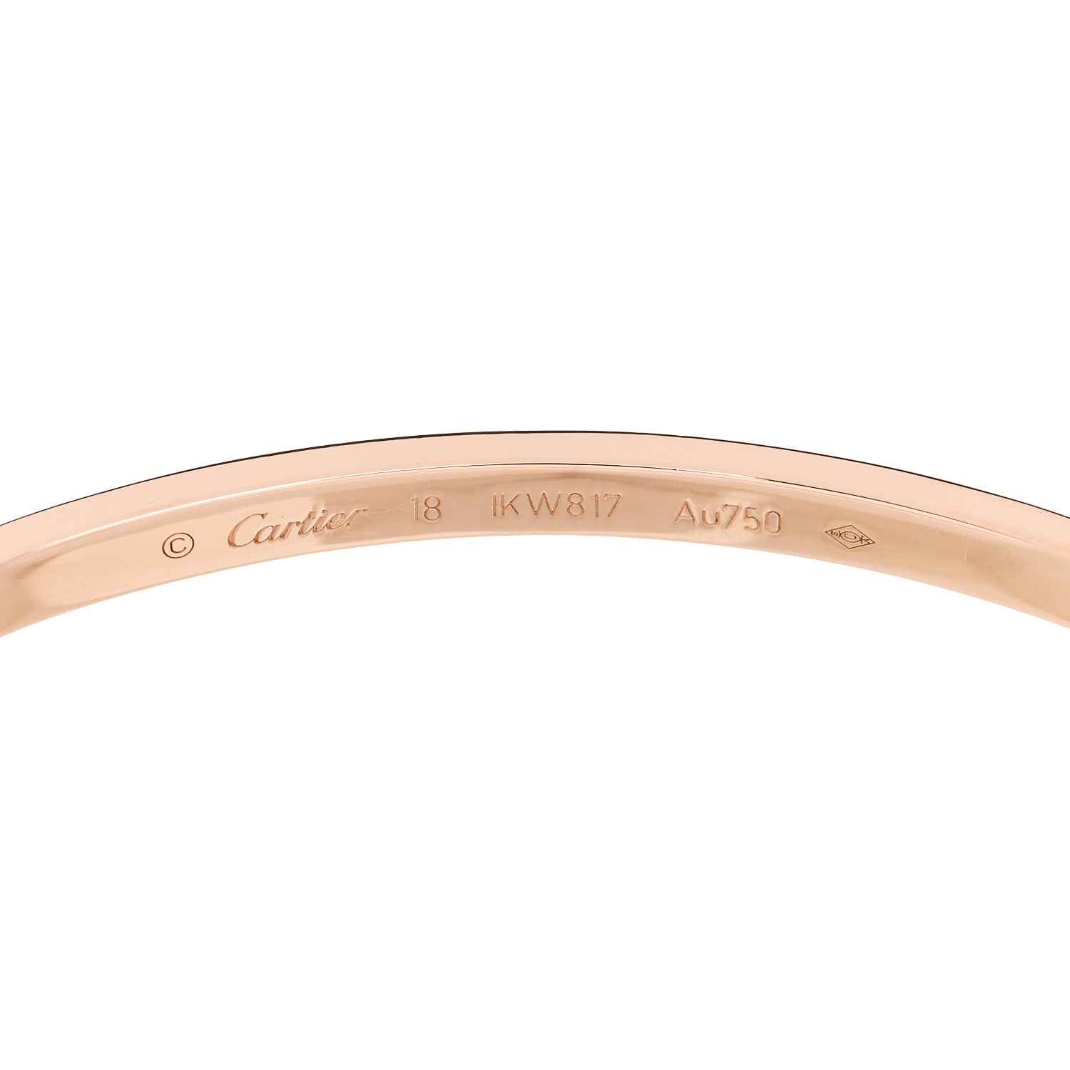 Cartier 18K Pink Gold Small LOVE Bracelet 18 6 of 8