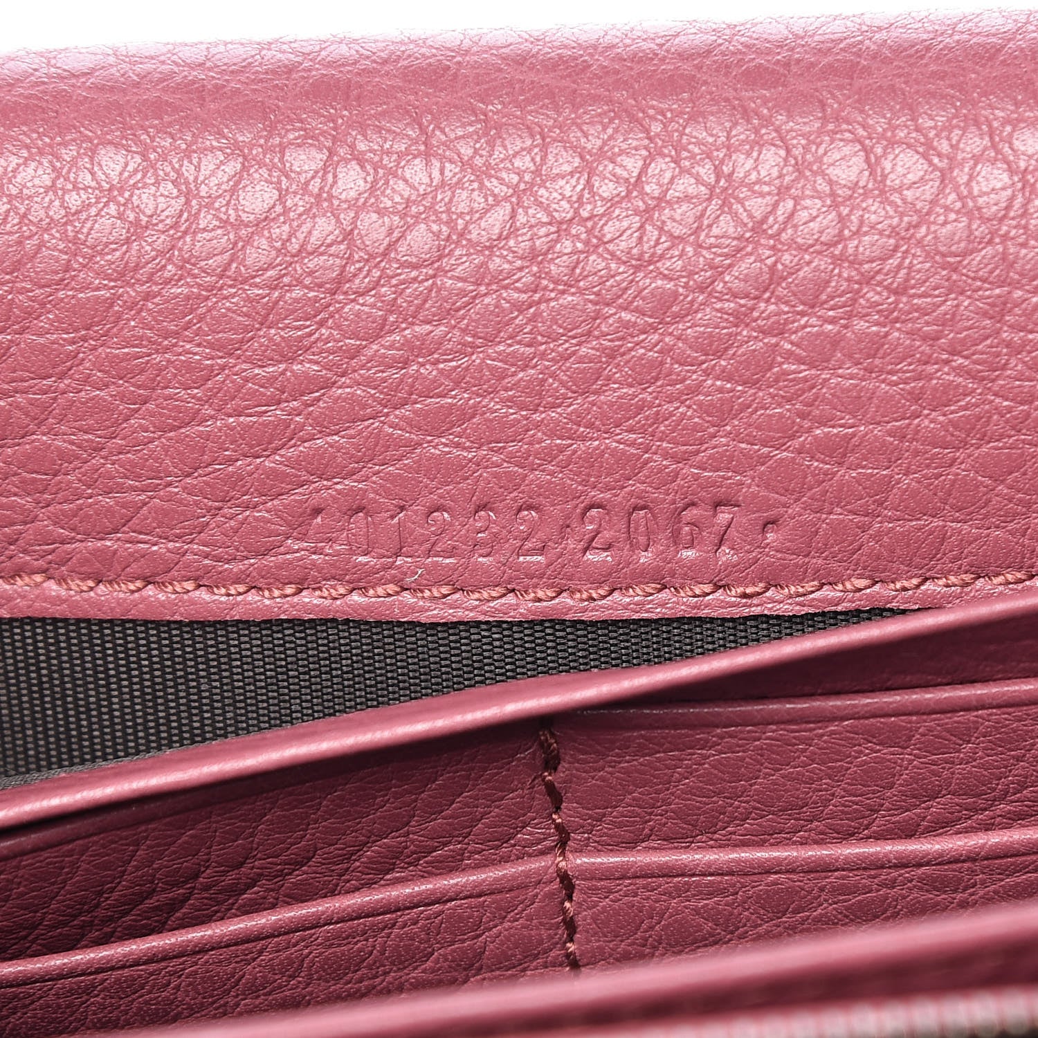 Gucci Cellarius Calfskin GG Marmont Chain Wallet Dry Rose 7 of 10
