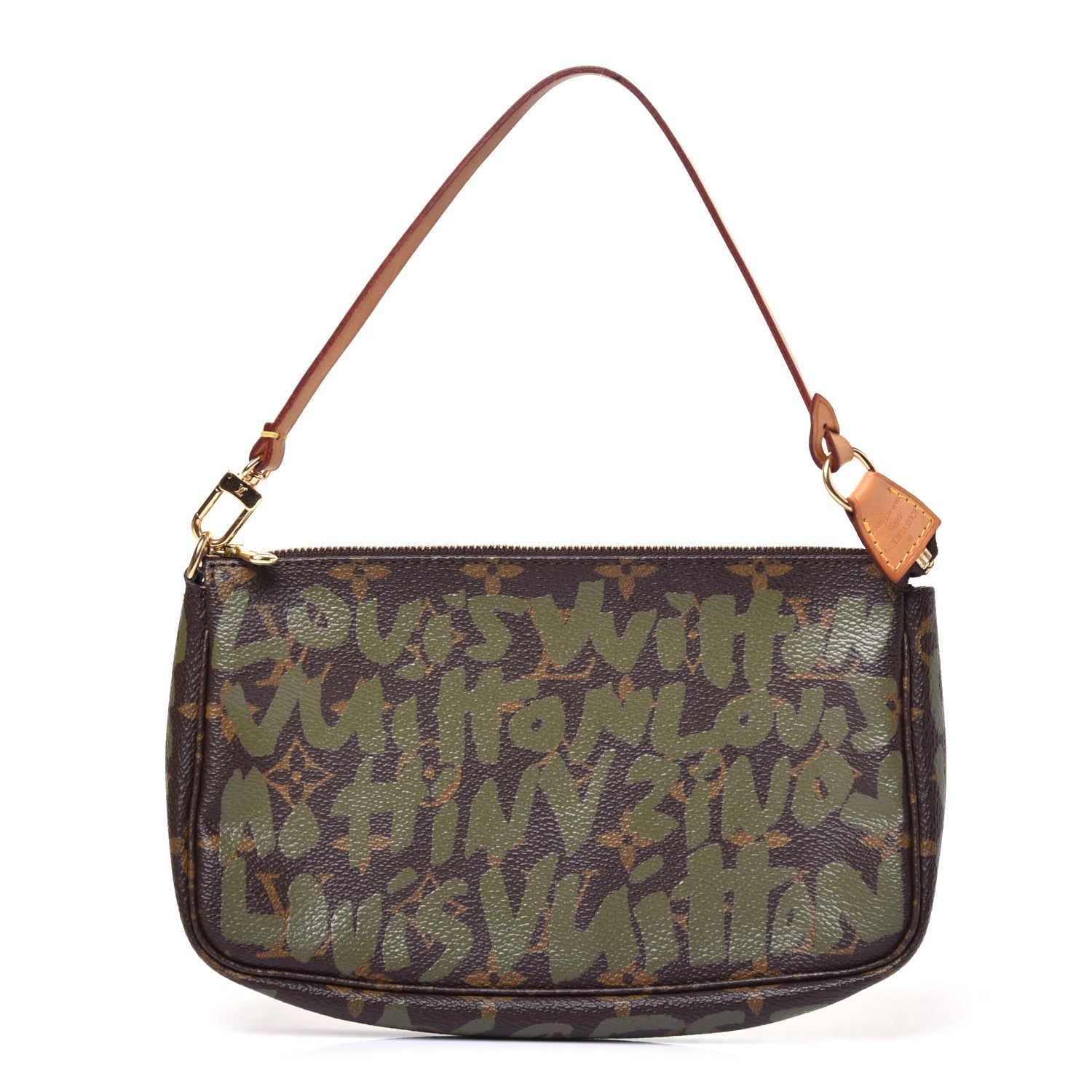 Louis Vuitton Monogram Graffiti Pochette Accessories Kaki 1 of 9