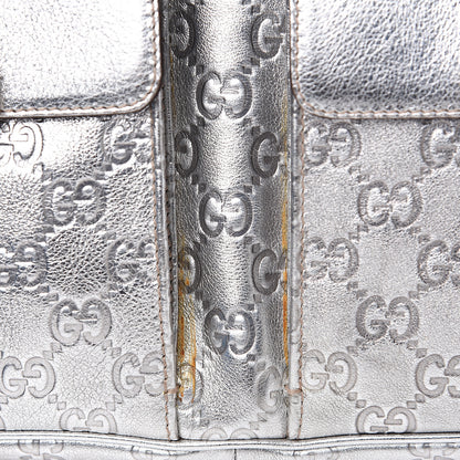 Gucci Metallic Guccissima Pocket Hobo Silver 9 of 13