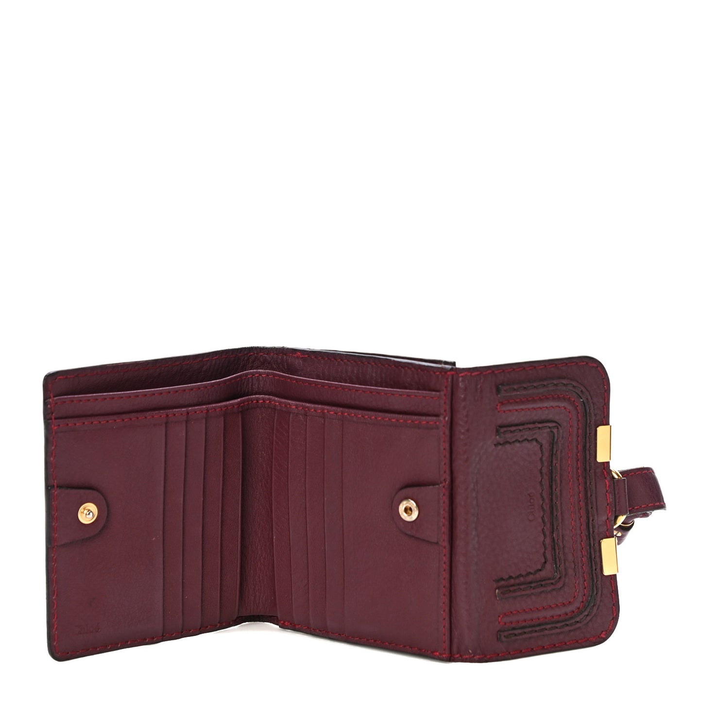 Grained Calfskin Marcie Square Wallet Intense Violine