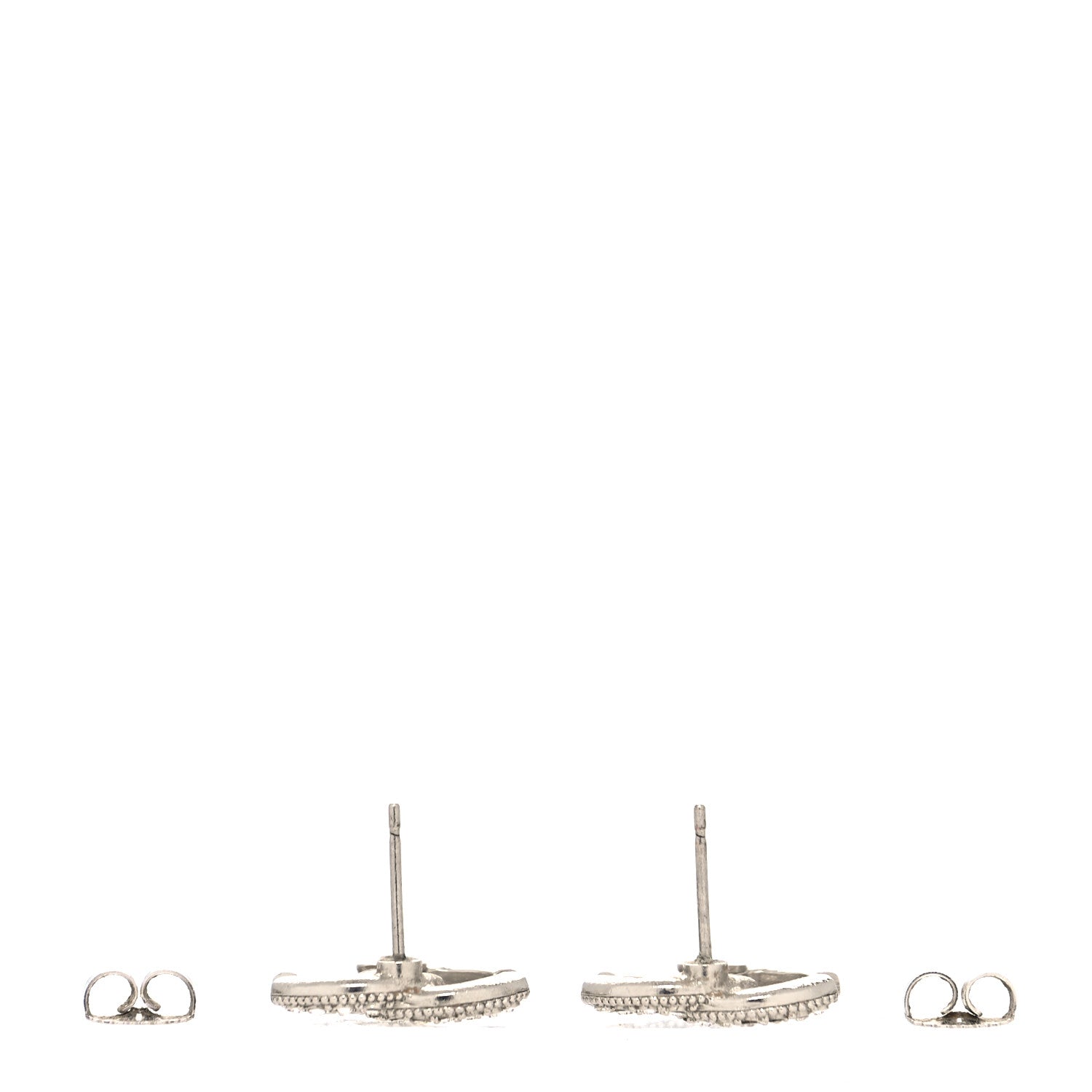 Chanel Crystal CC Treasure Chest Earrings Light Gold 3 of 4