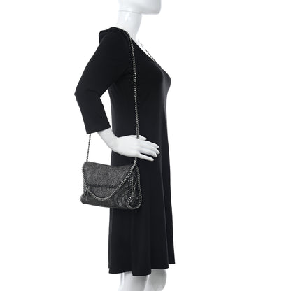 Stella McCartney Chamois Shiny Dotted Mini Falabella Crossbody Bag Ruthenium 2 of 12