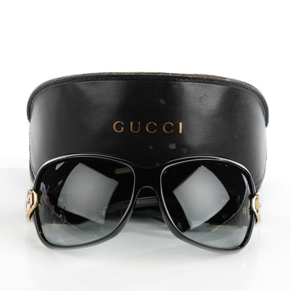 Gucci Gold Buckle Sunglasses 2591 S Black 6 of 6