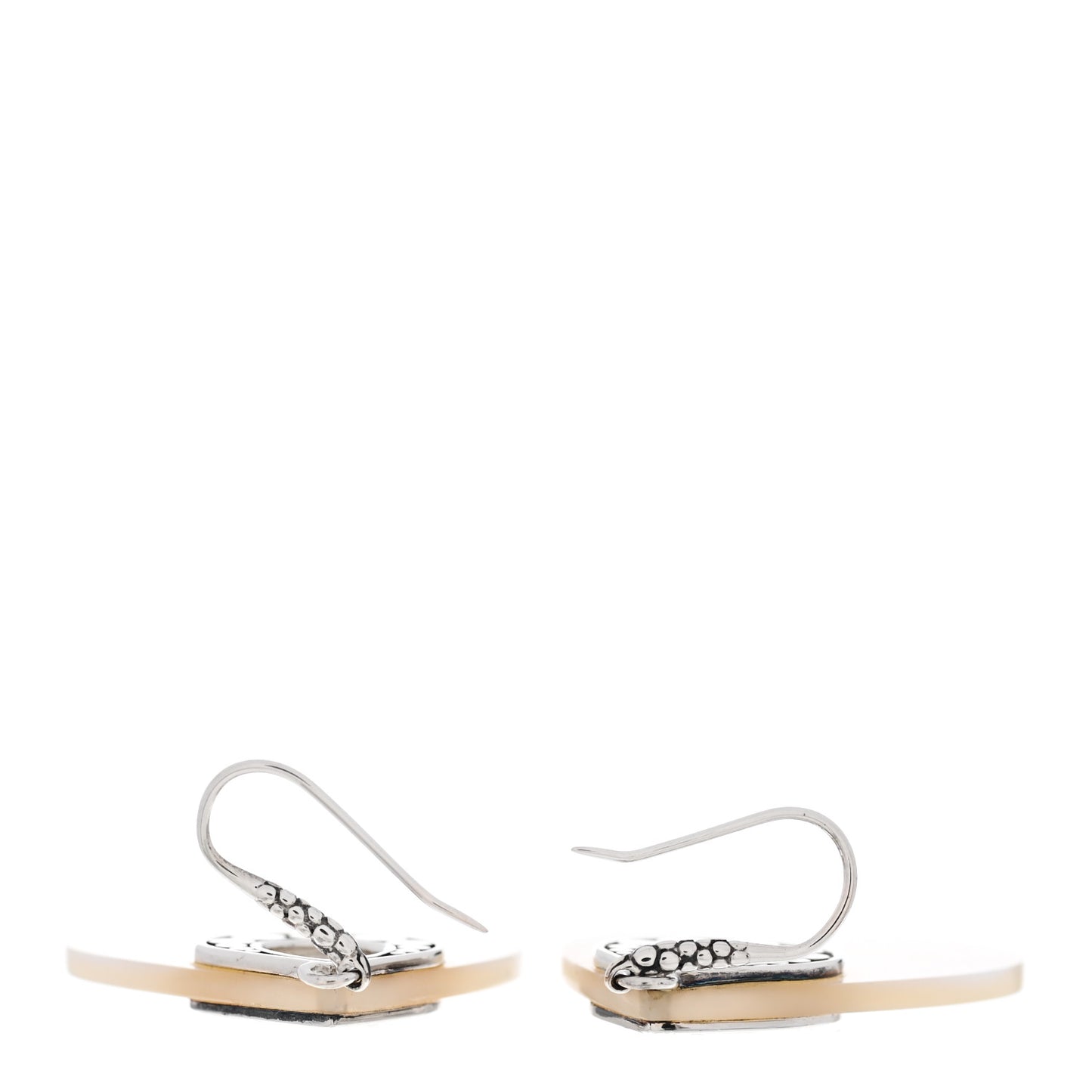 Sterling Silver Mother of Pearl Dot Teardrop Earrings
