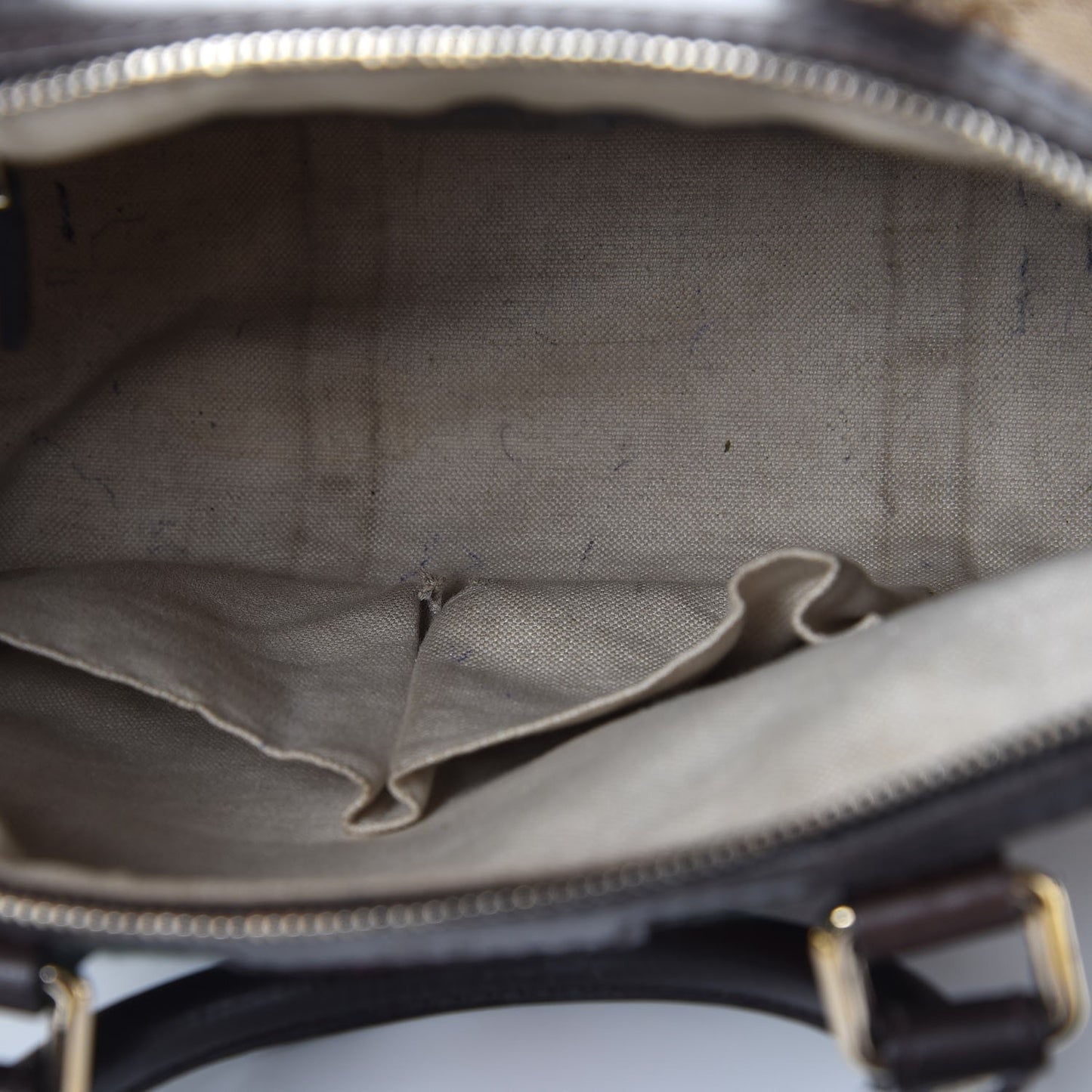 Monogram Vintage Web Medium Boston Dark Brown