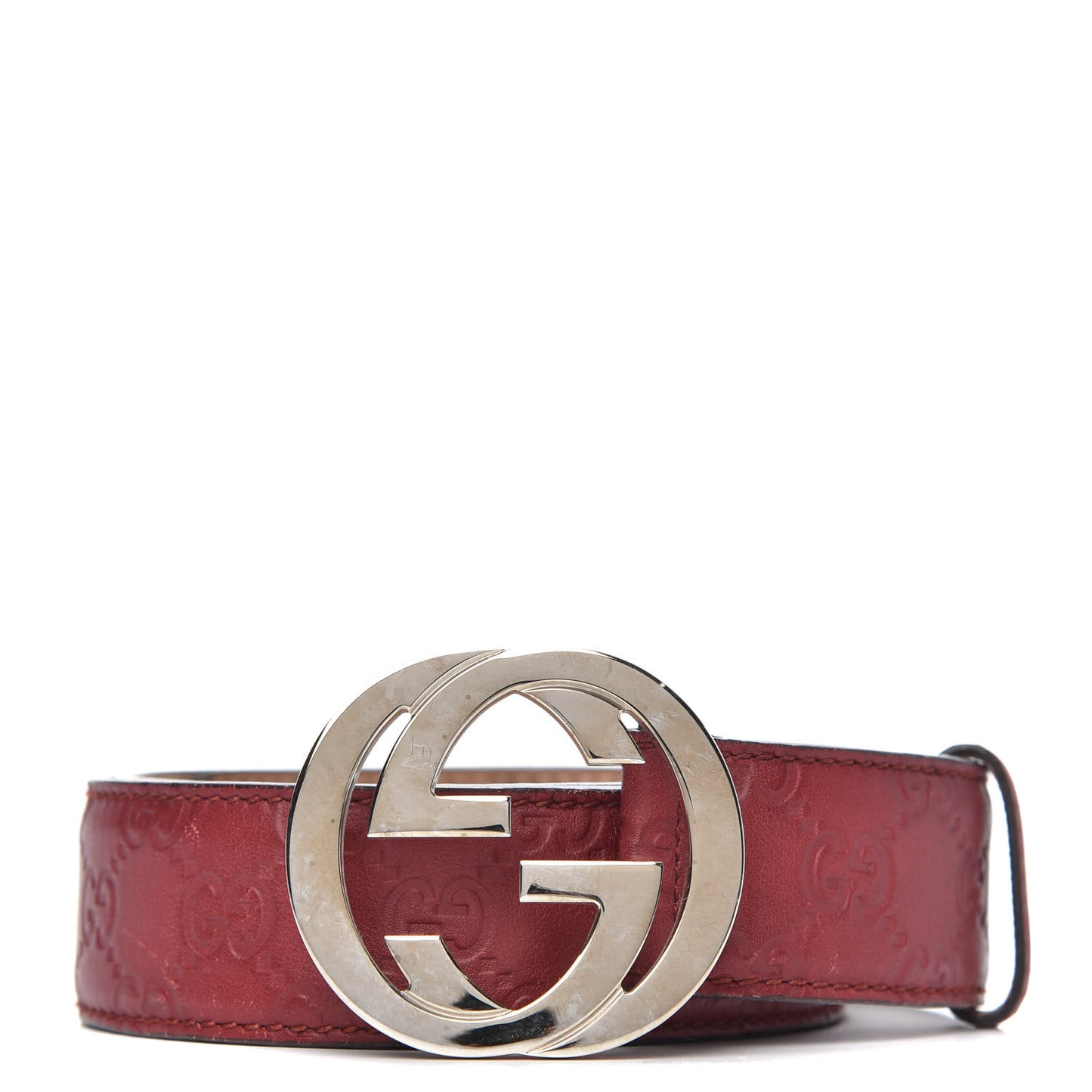Guccissima Interlocking G 40mm Belt 90 36 Red