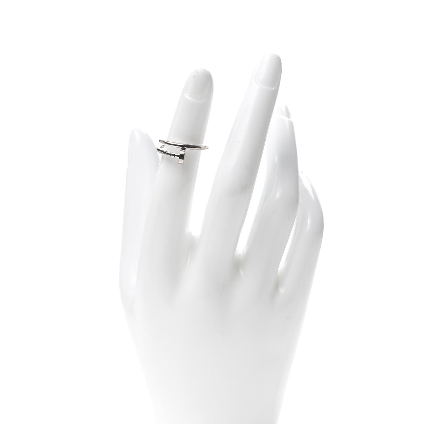 18K White Gold Small Juste Un Clou Ring 49 4.75