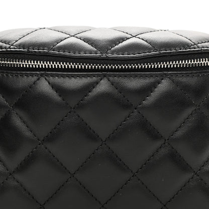 Chanel Grained Calfskin Quilted Waist Belt Bag Black 8 of 10