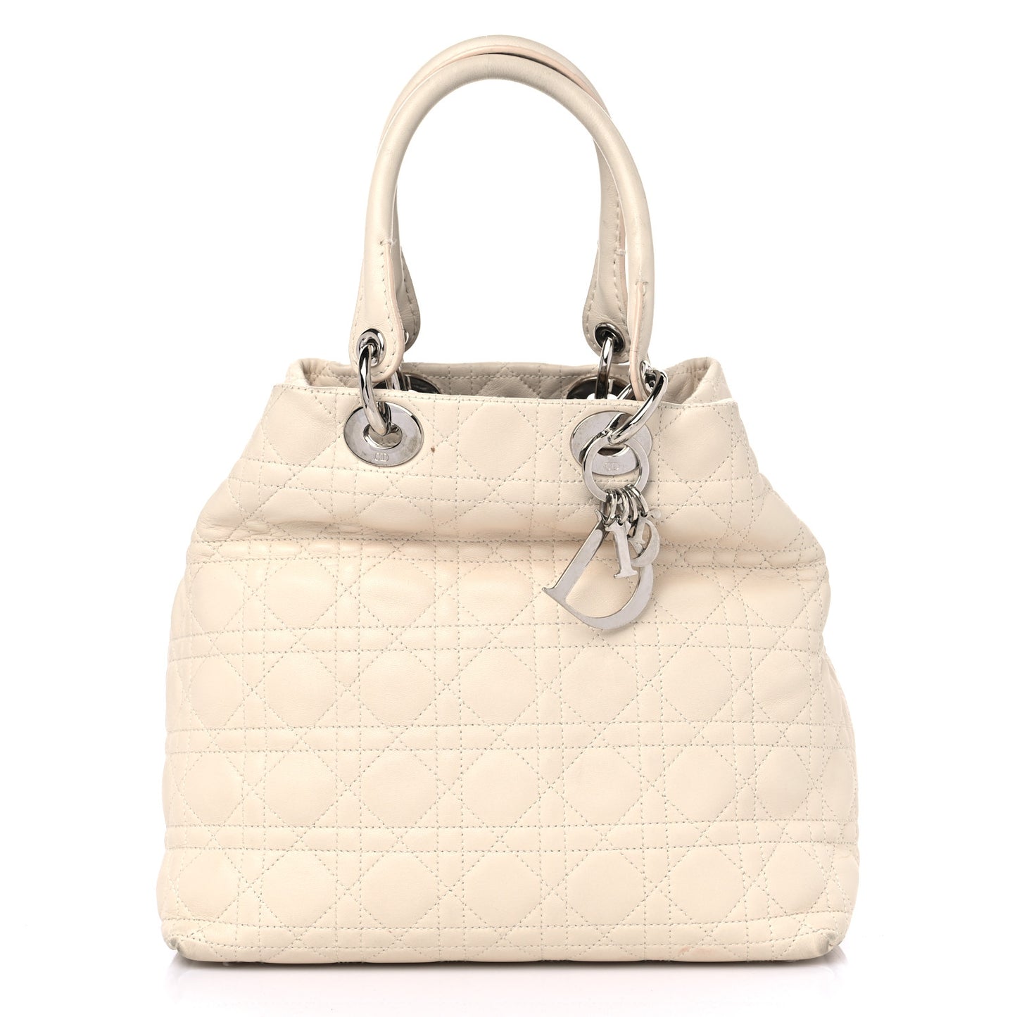Lambskin Cannage Medium Soft Lady Dior Beige