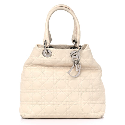 Christian Dior Lambskin Cannage Medium Soft Lady Dior Beige 2 of 19