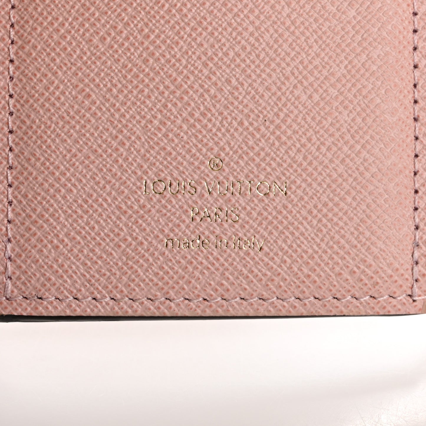 Damier Ebene Victorine Wallet Rose Ballerine