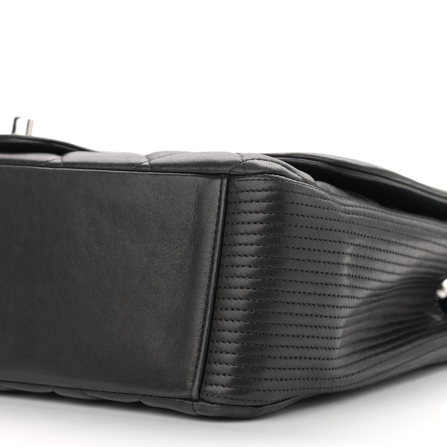 Chanel Lambskin Quilted Large Coco Rider Flap Black 10 of 11