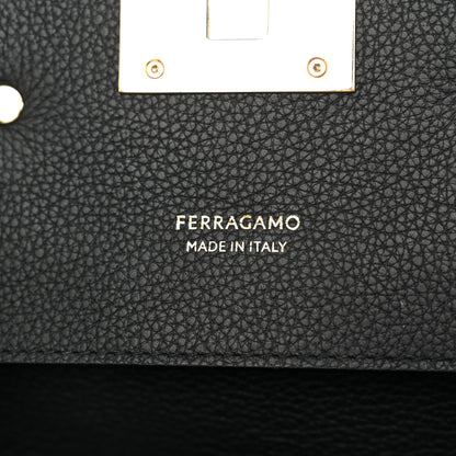 Salvatore Ferragamo Calfskin Medium Studio Soft Bag Black 7 of 10