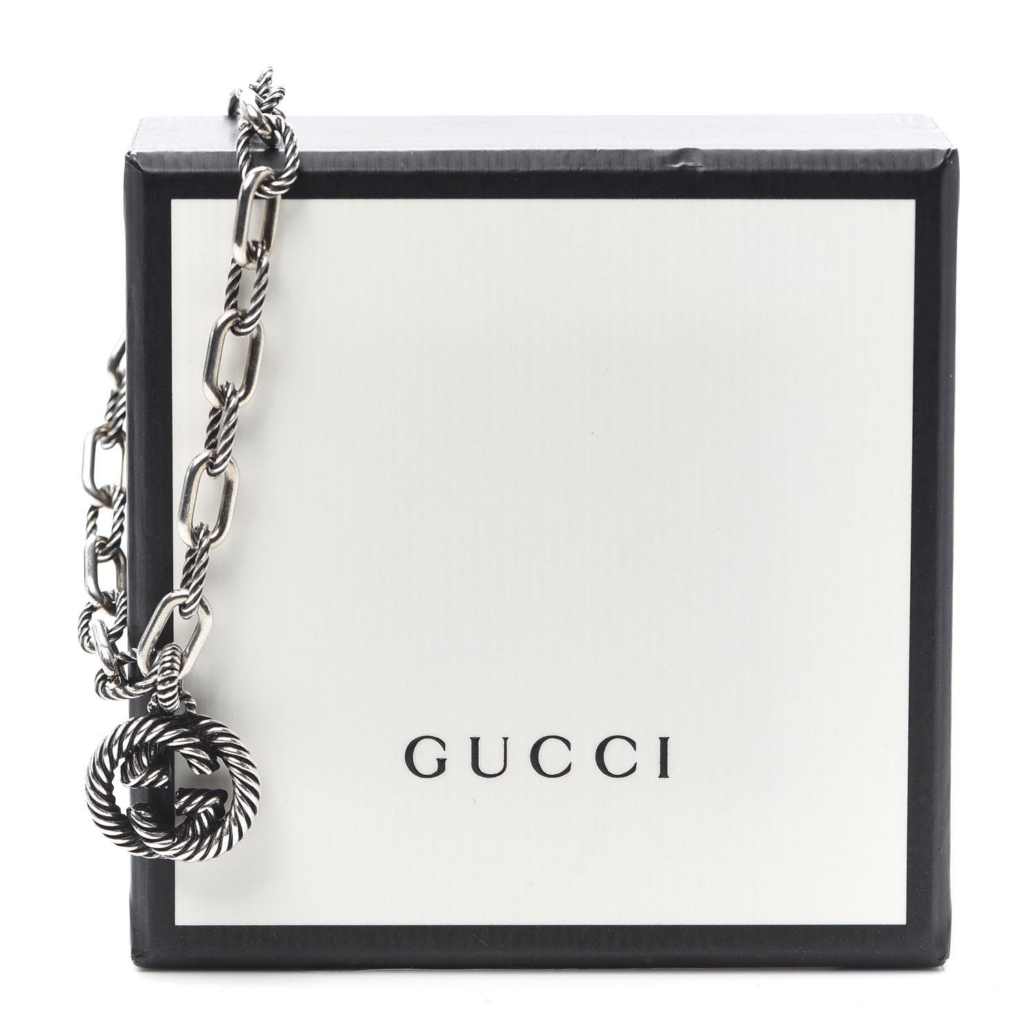 Gucci Sterling Silver Interlocking G Charm Bracelet 6 of 6