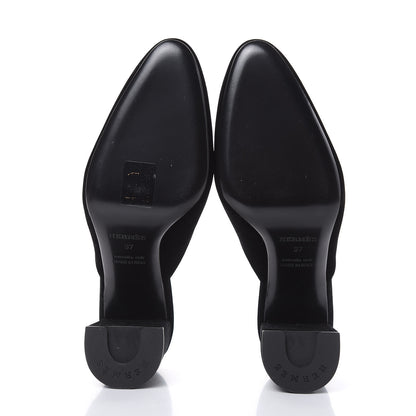Hermes Velvet Victoria Mule 37 Black 5 of 8