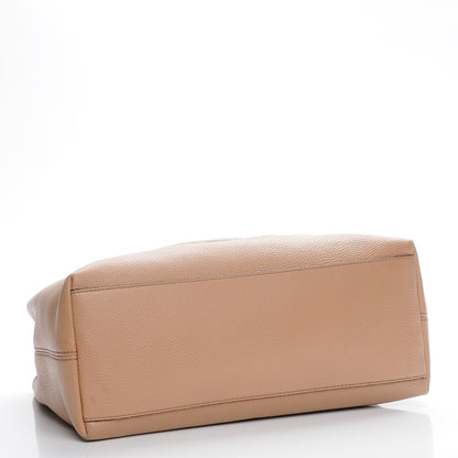Gucci Pebbled Calfskin Medium Soho Chain Shoulder Bag Rose Beige 4 of 9