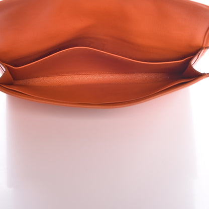 Hermes Swift Jige Duo Clutch Orange 6 of 13